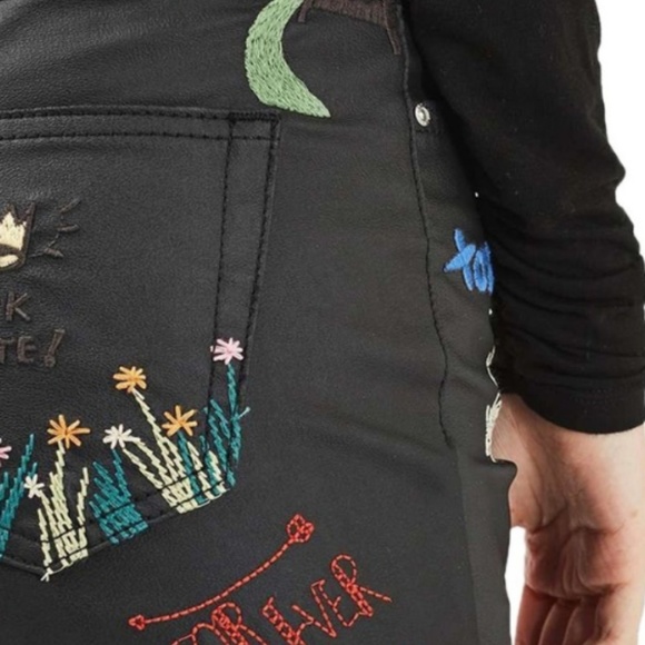 TOPSHOP Jamie High Waist Ankle Grazer Moto NWT - Picture 2 of 13